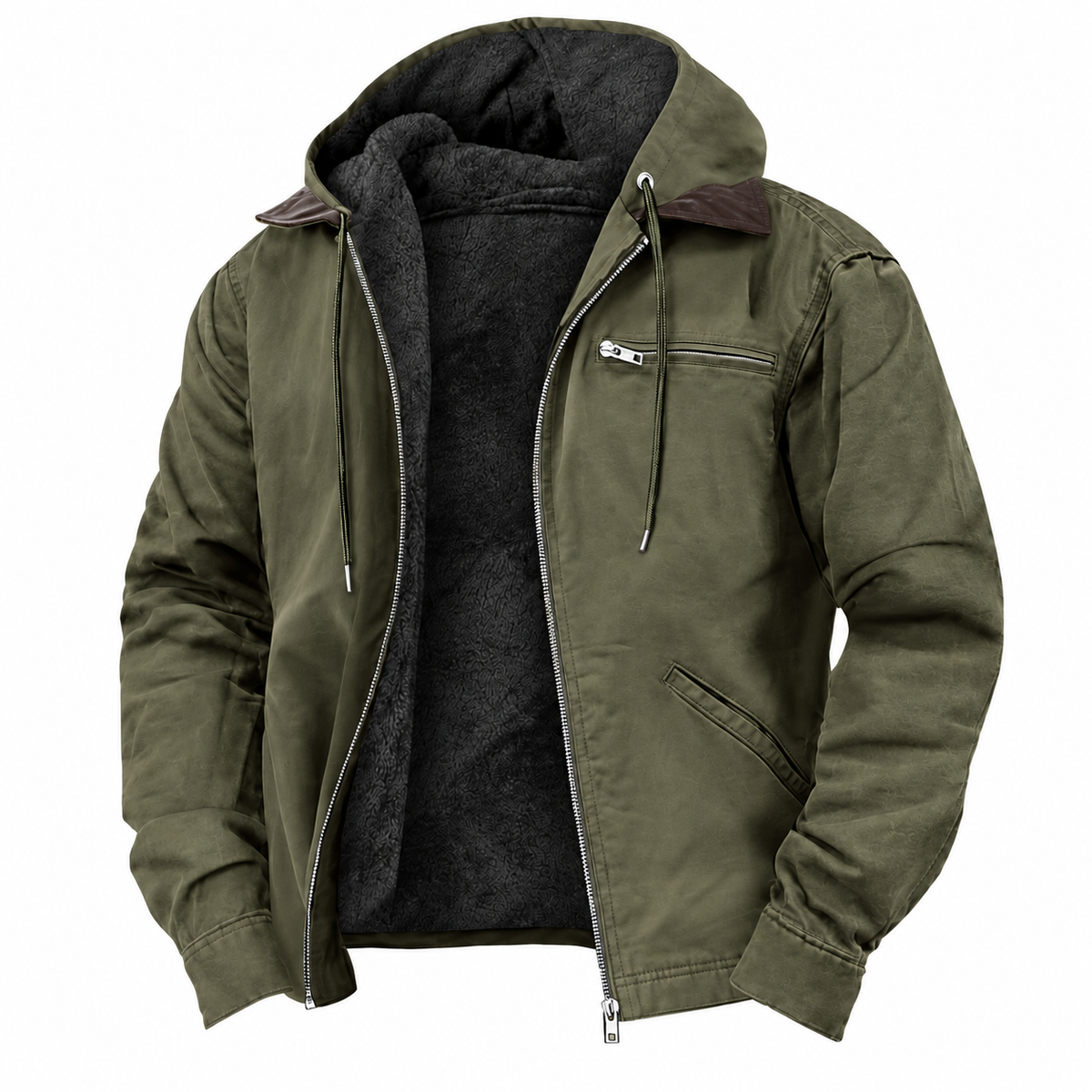 Men's Insulated Outdoor Hooded Jacket | Durable Wear