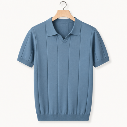 Men's Knitted Slim Fit Polo Shirt | Casual Wear