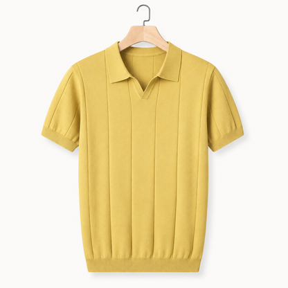 Men's Knitted Slim Fit Polo Shirt | Casual Wear