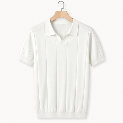 Men's Knitted Slim Fit Polo Shirt | Casual Wear