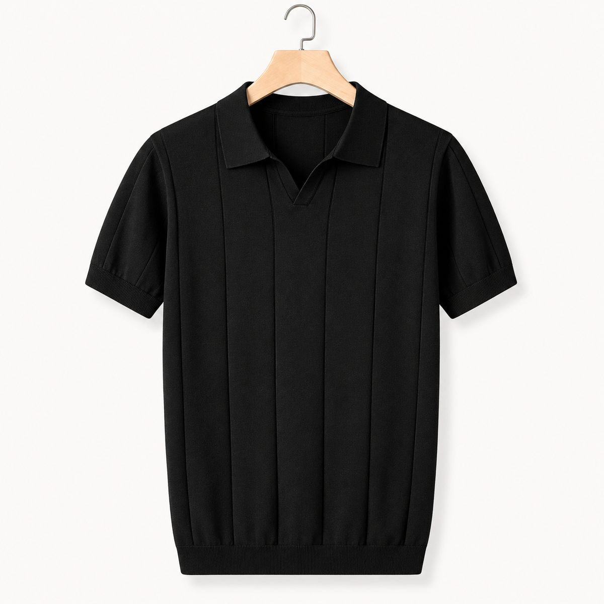 Men's Knitted Slim Fit Polo Shirt | Casual Wear