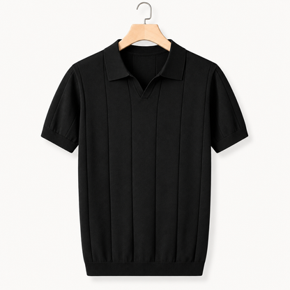 Men's Knitted Slim Fit Polo Shirt | Casual Wear