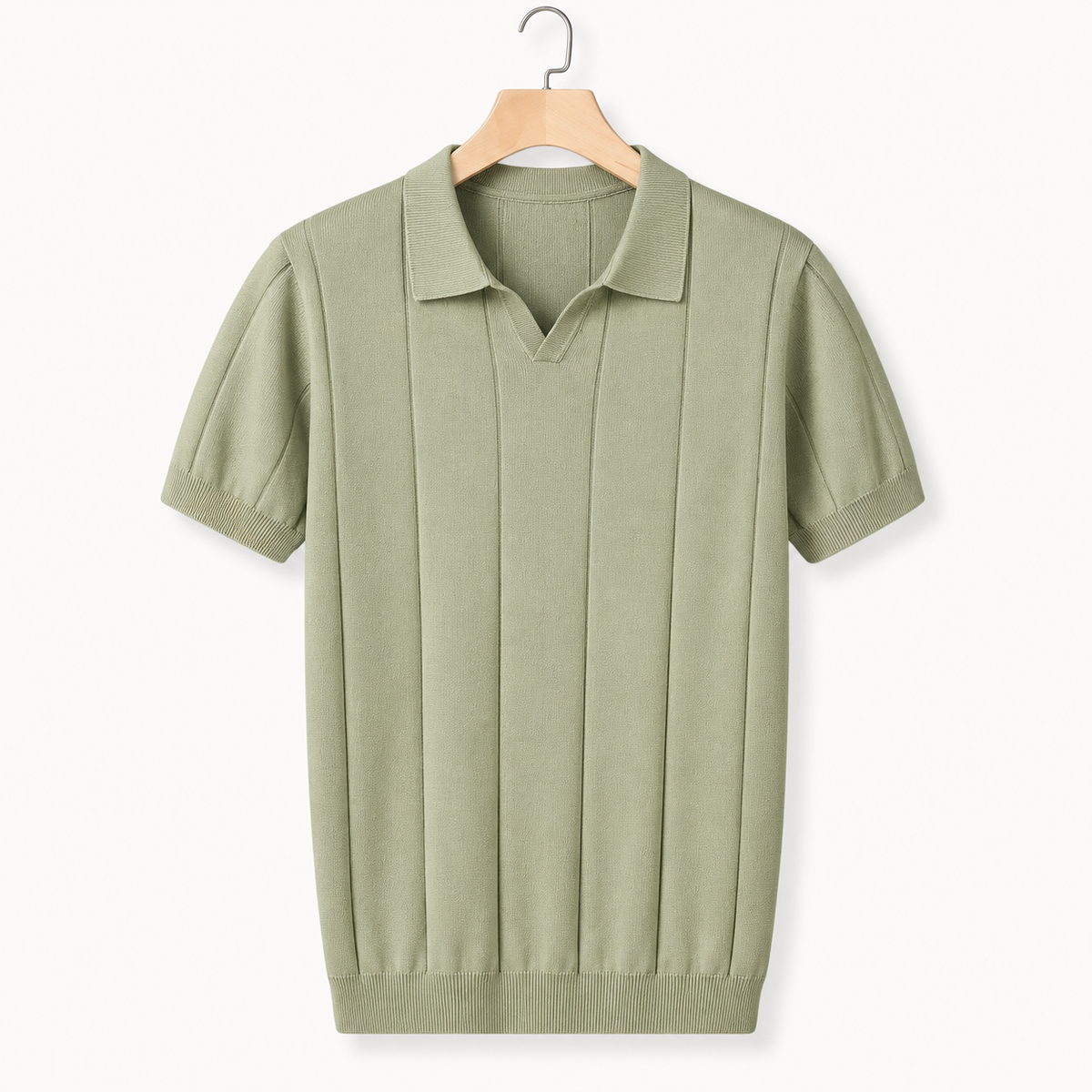 Men's Knitted Slim Fit Polo Shirt | Casual Wear