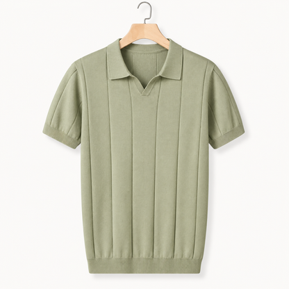 Men's Knitted Slim Fit Polo Shirt | Casual Wear