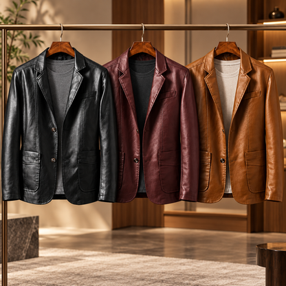 Men's Modern Cut Versatile Blazer | Lambskin Blazer