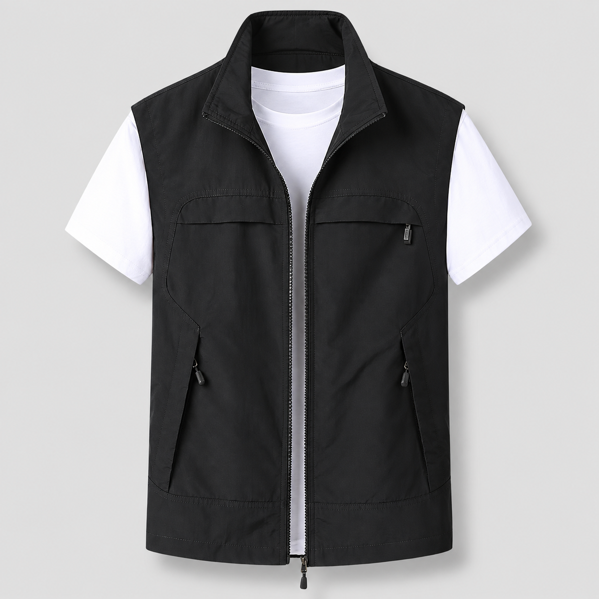 Men's Outdoor Lightweight Vest Quick Dry Zip | Sleeveless