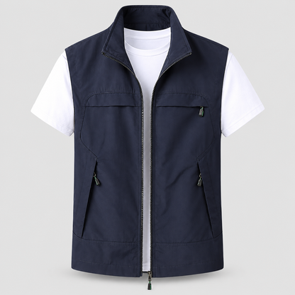 Men's Outdoor Lightweight Vest Quick Dry Zip | Sleeveless