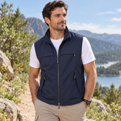 Men's Outdoor Lightweight Vest Quick Dry Zip | Sleeveless