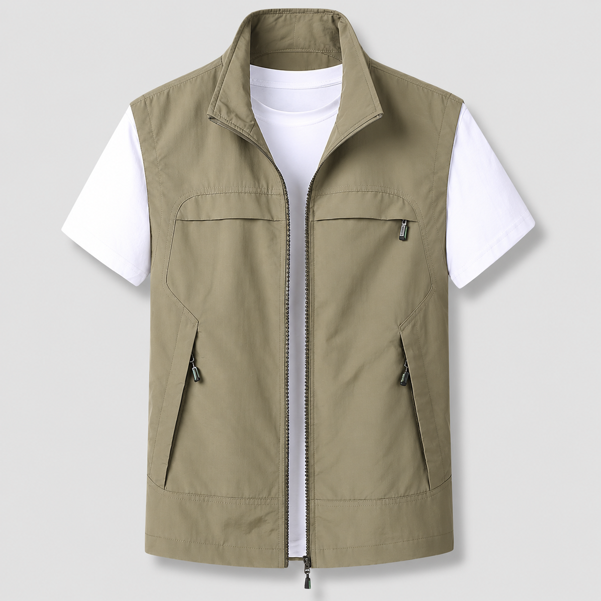Men's Outdoor Lightweight Vest Quick Dry Zip | Sleeveless