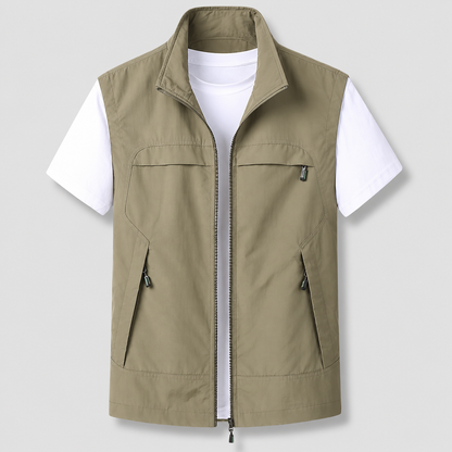 Men's Outdoor Lightweight Vest Quick Dry Zip | Sleeveless
