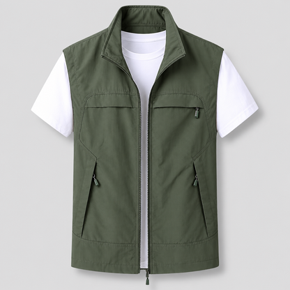 Men's Outdoor Lightweight Vest Quick Dry Zip | Sleeveless