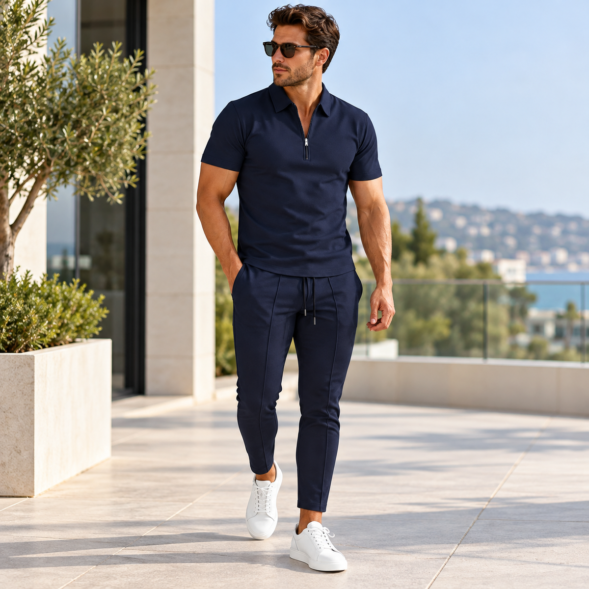 Men's Outfit Set Casual Shirt Pants | Matching Wear