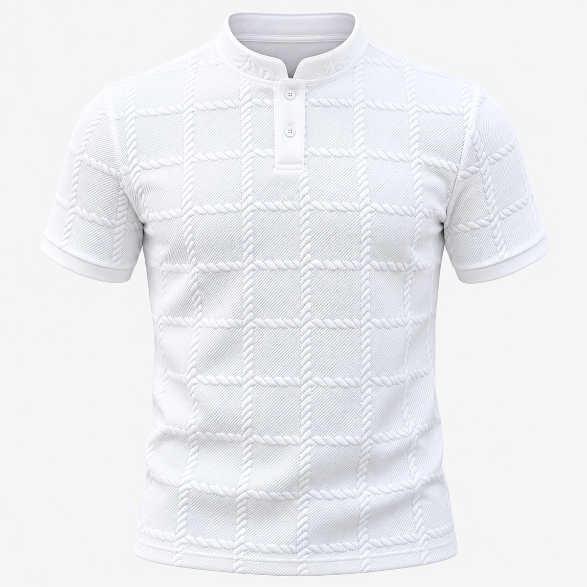 Men's Short Sleeve Henley Shirt Casual | Summer Wear