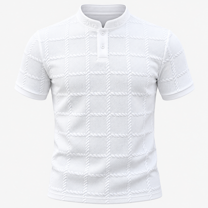Men's Short Sleeve Henley Shirt Casual | Summer Wear