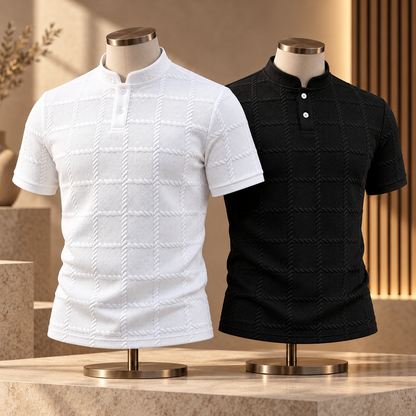 Men's Short Sleeve Henley Shirt Casual | Summer Wear
