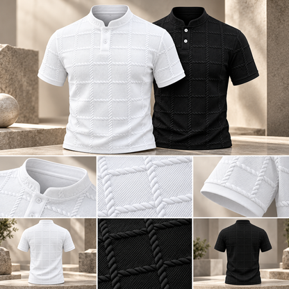 Men's Short Sleeve Henley Shirt Casual | Summer Wear