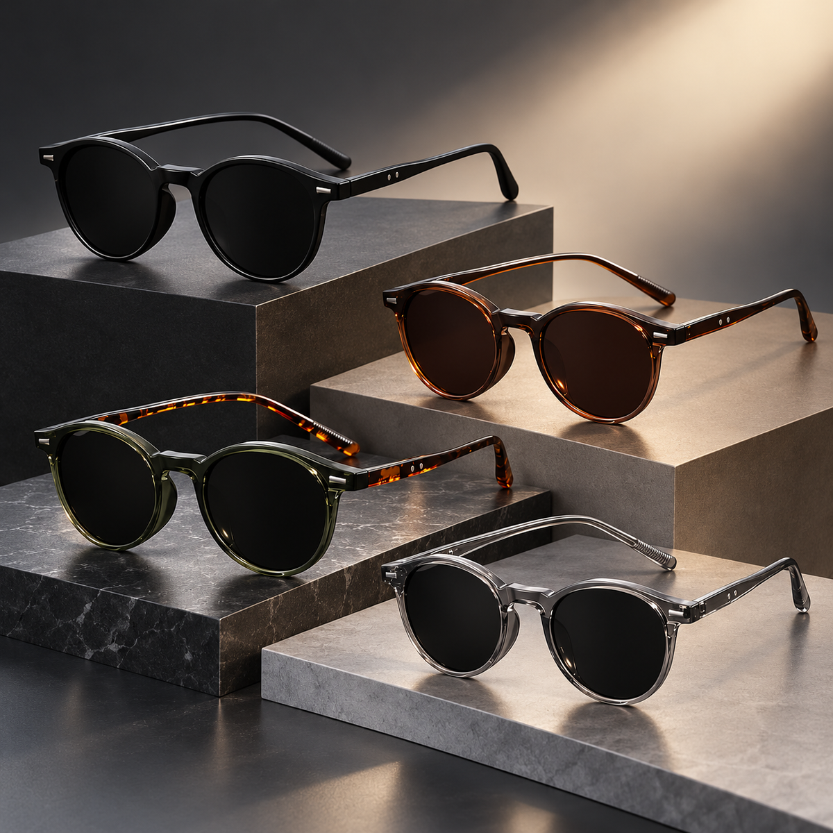 Men's Sunglasses Round Tortoiseshell | Eyewear
