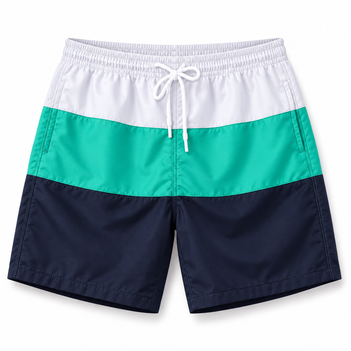 Men's Swim Shorts Durable Patchwork | Beachwear