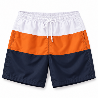 Men's Swim Shorts Durable Patchwork | Beachwear