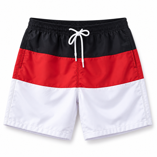 Men's Swim Shorts Durable Patchwork | Beachwear
