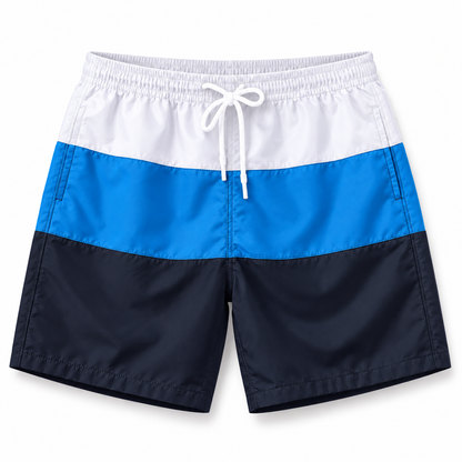 Men's Swim Shorts Durable Patchwork | Beachwear
