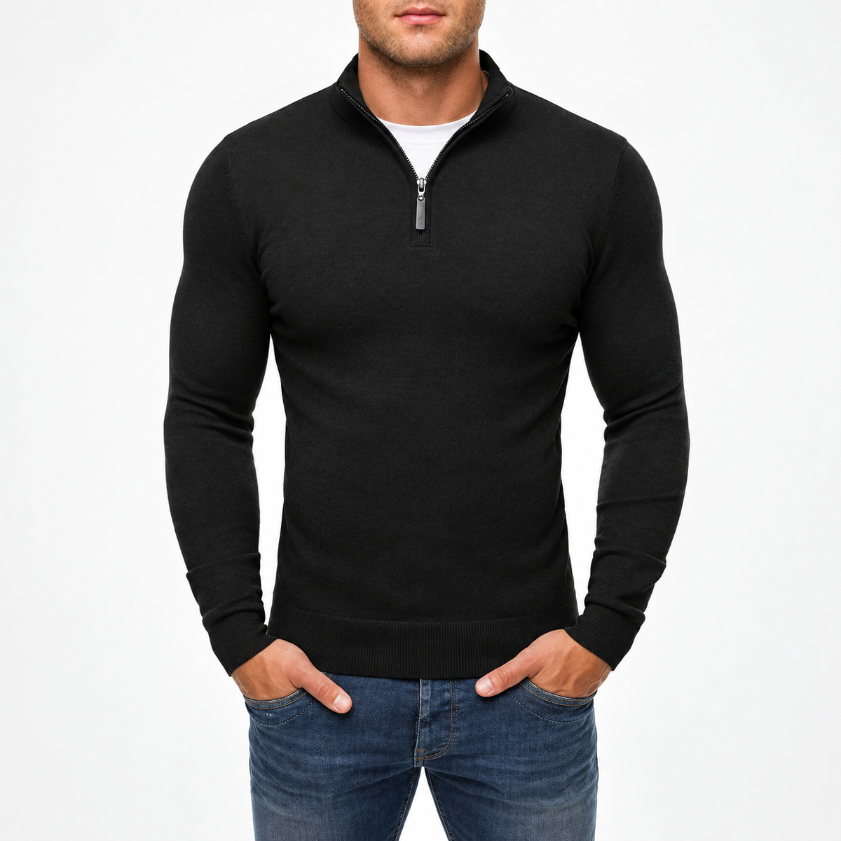 Men's Trendy Stand-Collar Sweater High Fashion | Casual Wear