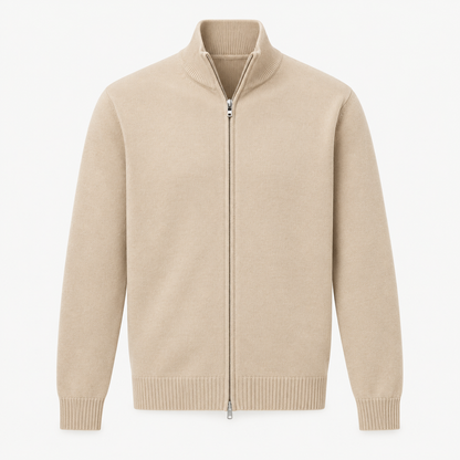 Men's Zip-Front Cardigan Slim-Fit | Casual Cardigan