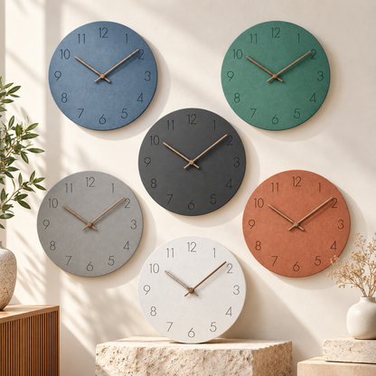 Modern Minimalist Wall Clock Battery Operated Nordic Design