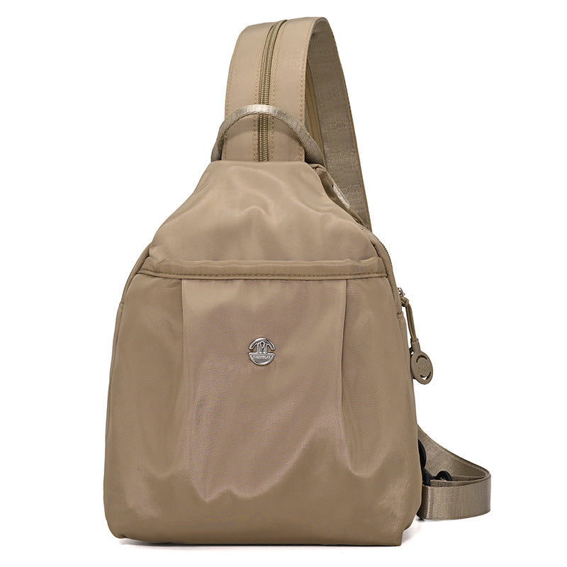 Sling Backpack with Adjustable Strap and Multiple Zippered Compartments