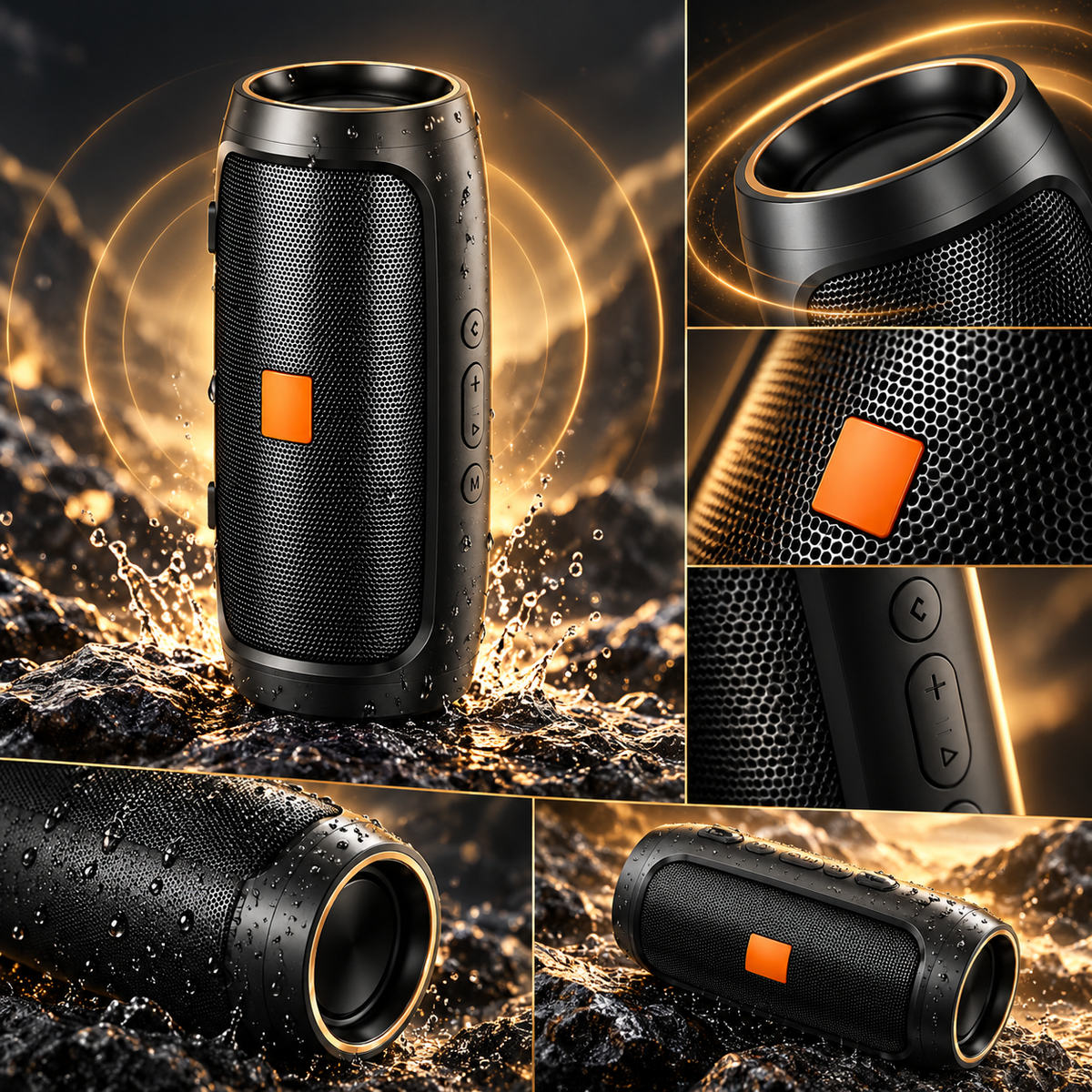 Outdoor Bluetooth Speaker Shockproof Portable Compact