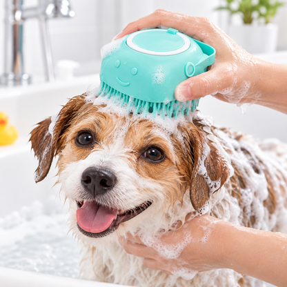 Pet Cleaning Brush Comfortable Shampoo Dispensing