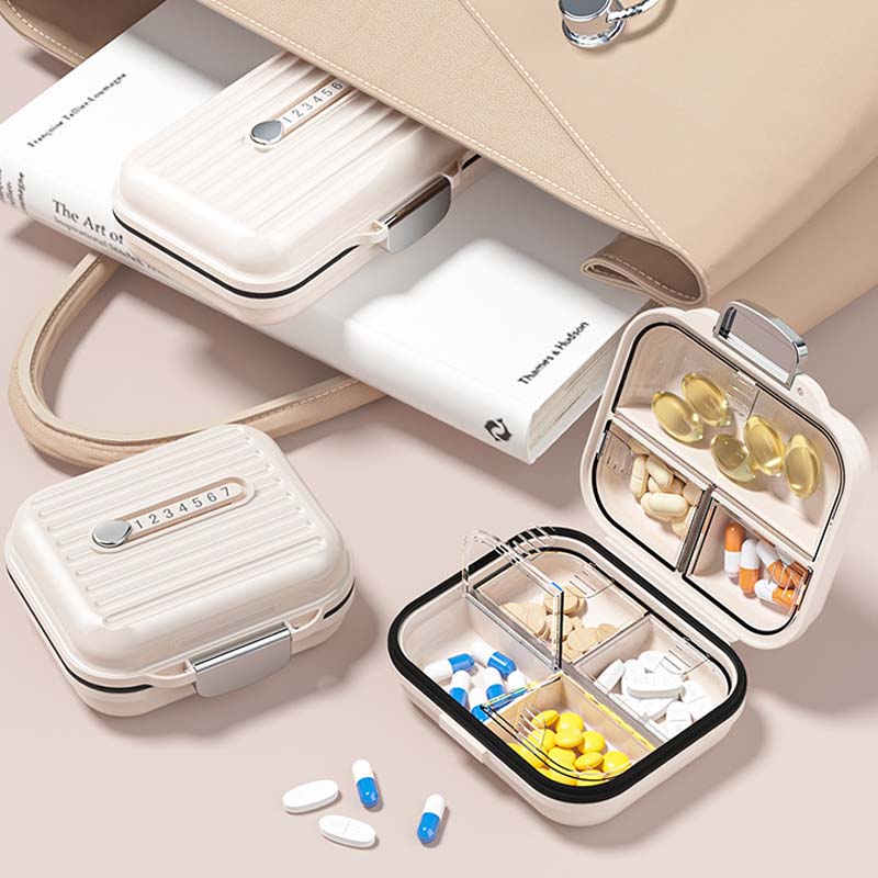 Portable Pill Organizer | Seven Compartments with Digital Counter