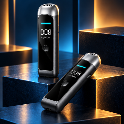 Portable Breathalyser Digital Alcohol Tester Compact Design