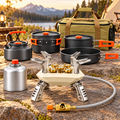 Portable Camping Stove Foldable Compact Outdoor Cooking