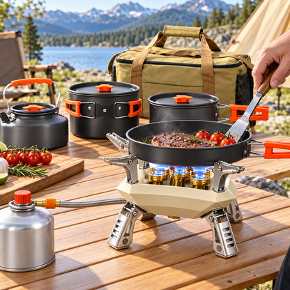 Portable Camping Stove Foldable Compact Outdoor Cooking