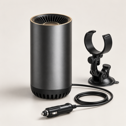 Portable Car Heater Suction Mount Compact Adjustable