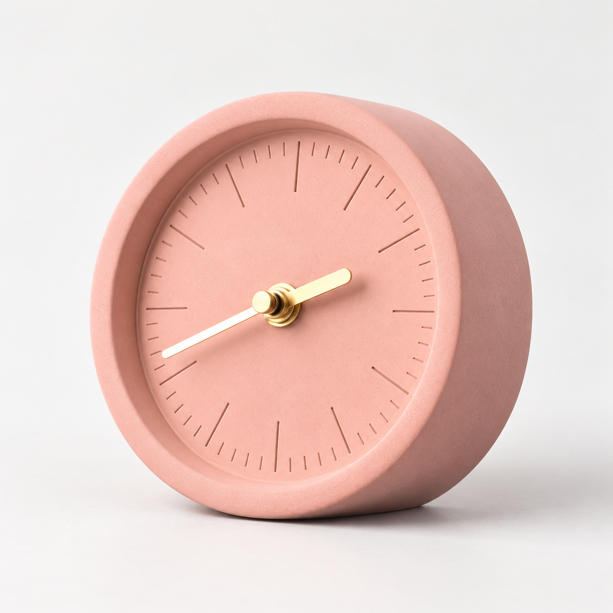Portable Desk Clock Unique Concrete Decorative Accent