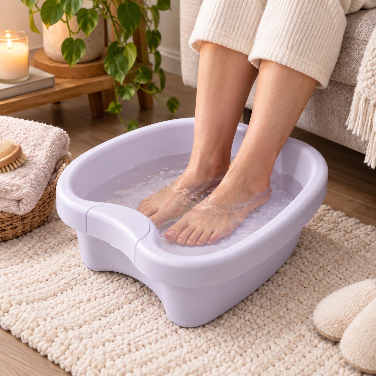 Portable Foot Soaking Basin Easy Carry Spa Foldable