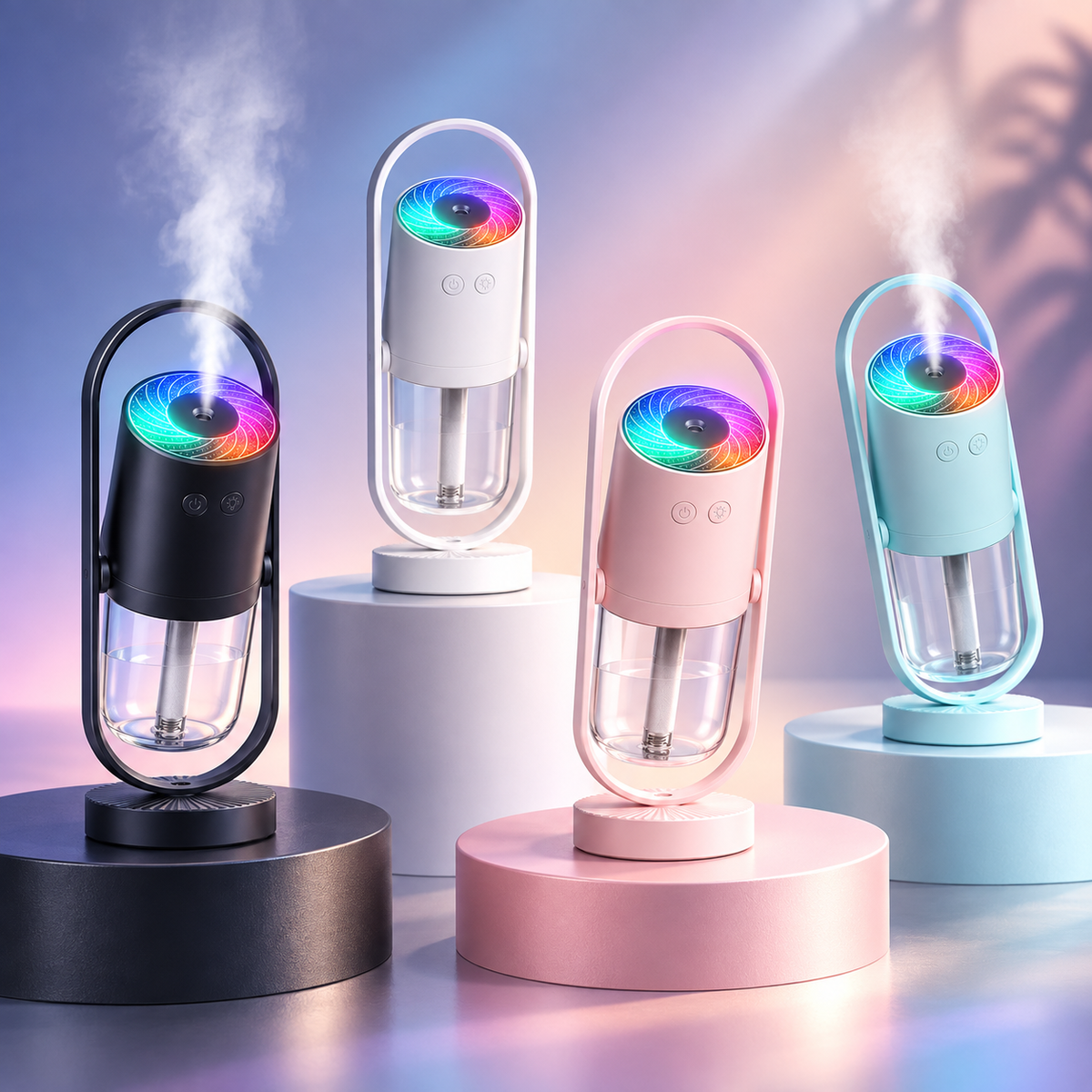 Portable Humidifier Mini Night Light LED Function