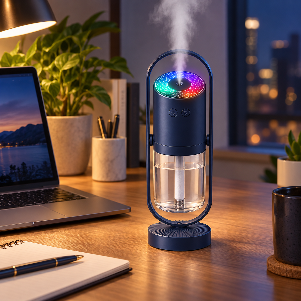 Portable Humidifier Mini Night Light LED Function