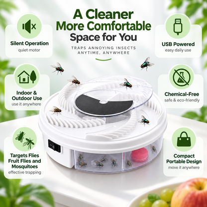 Portable Insect Trap Indoor Outdoor USB Powered Compact