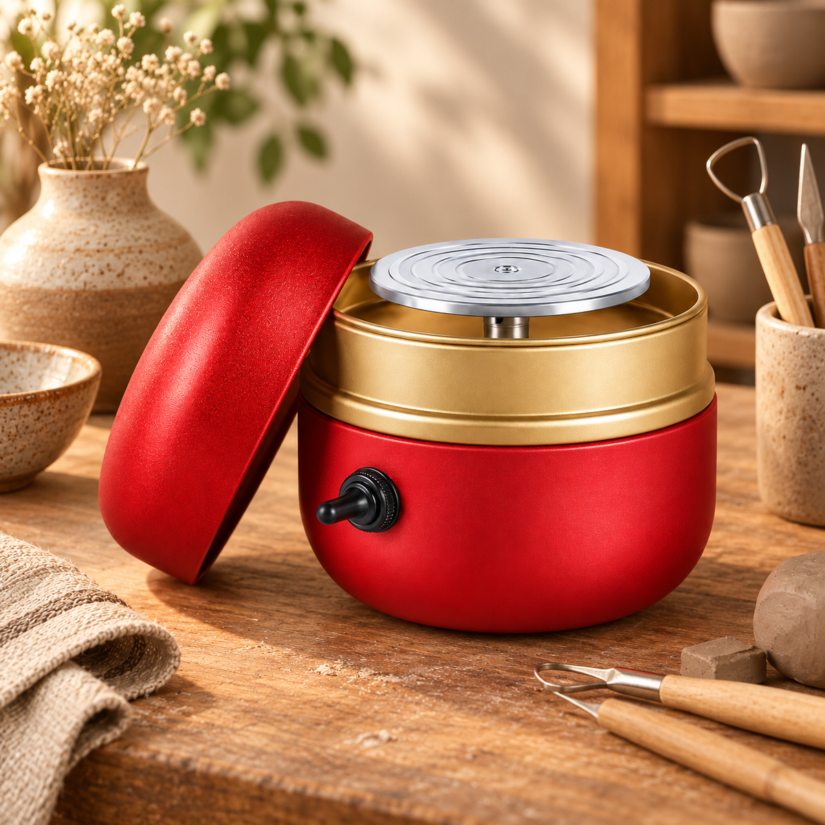 Portable Pottery Wheel Compact Creative Arts Tool