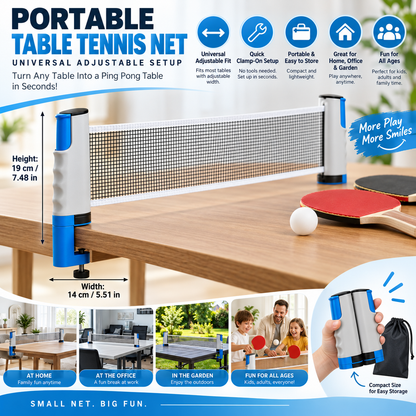 Portable Table Tennis Net Universal Adjustable Setup