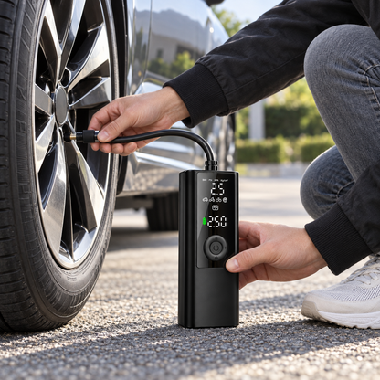 Portable Tyre Inflator Car Electric Pump Digital Display