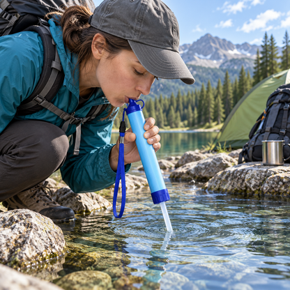 Portable Water Filter Emergency Purifier Compact Travel