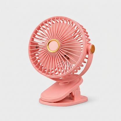 Portable Handheld Fan 3-Speed Adjustable Battery Powered