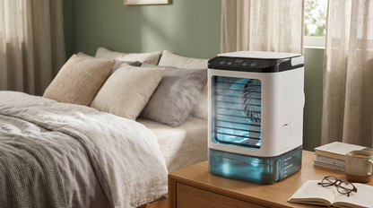 Portable Evaporative Air Cooler Rechargeable 3-in-1 Cooling Fan with