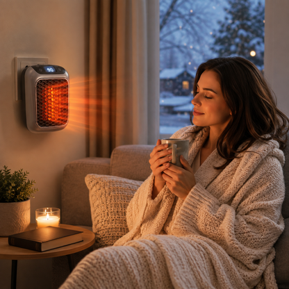 Portable Space Heater Compact Electric Oscillating