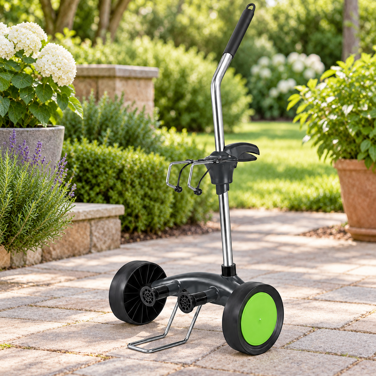 Potted Plant Mover Adjustable Dolly Heavy Duty Wheel Lock