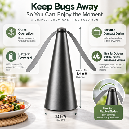 Quiet Insect Repellent Fan Portable Compact Design Outdoor Fan